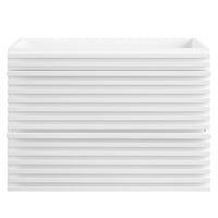 Modway Render 30" Wall-Mount Bathroom Vanity Cabinet - White-Mid-Century Modern Vanity