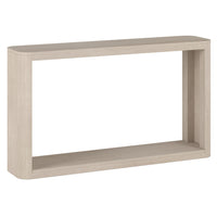 Hudson&Canal Kellan 52"W Console Table - Alder White-A modern contemporary design for your entryway, living room, den, and more