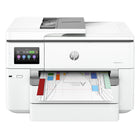 HP OfficeJet Pro 9730 Wide Format All-in-One Printer - White-Wide-format all-in-one printer for print, scan, copy, includes setup cartridges, power cord, and guides, supports A3 printing and mobile apps