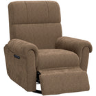 HOMCOM Power Recliner with USB Ports - Espresso-Soft chenille fabric and thick padding for optimal comfort