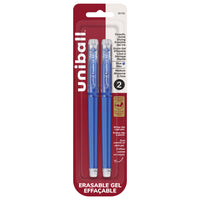 uni-ball Erasable Gel Pens - 0.7mm - Blue - 2 Pack-Gel Pens