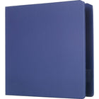 Staples Standard Binder with Label Holder and D-Rings - 3" - Blue-Slant rings have a high page capacity compared to same size round rings