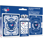 Masterpieces Puzzle Company Toronto Blue Jays - Two Decks Of Playing Cards & Dice Set-Age: 18+