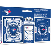 Masterpieces Puzzle Company Toronto Blue Jays - Two Decks Of Playing Cards & Dice Set-Age: 18+