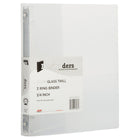 JAM Paper Plastic 0.75" 3-Ring Binder - Clear-Colour: Clear | Be stylish and organized with colourful binders.