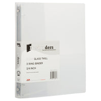 JAM Paper Plastic 0.75" 3-Ring Binder - Clear-Colour: Clear | Be stylish and organized with colourful binders.