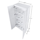Manhattan Comfort Hopkins 59.22" 2-Piece Modern 8-Shelf Storage Closet - White-Includes 4 Wide Shelves with Adjustable Features