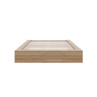 Nexera James Platform Bed - Queen Size - Brown Oak-No Box Spring Needed: Compatible with your preferred mattress (sold separately), includes reliable center supports