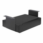 IntekView UD100 Under-Desk Storage Drawer with Lock-The sturdy steel construction with curved edges and rounded corners ensures added comfort and safety