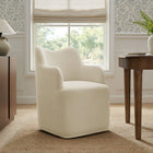 Modway Cordelle Linen Blend Swivel Dining Chair - Linen-Premium Linen Blend Upholstery