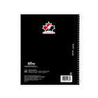 Hilroy Hockey Canada One Leaf Notebook - 10-1/2 H x 8-5/8" W - Black-College Ruled sheets