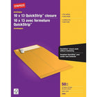 Staples Heavyweight Catalogue Envelopes with QuickStrip Flap - 10" x 13" - Kraft Brown - 50 Pack-Large envelope designed for mailing and shipping heavy-duty paperwork, multi-page documents, presentation materials, folders, booklets or catalogues