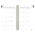 Blueline - Agenda Scolaire Hebdomadaire/Mensuel - 8 po H x 5 po l - Motif Floral - Anglais-Comprend des calendriers de référence