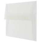 JAM Paper 4Bar A1 Translucent Vellum Invitation Envelopes - 3.625" x 5.125" - Clear - 25 Pack (900797921)-Size: 4bar A1 (3.63 x 5.13 inches)