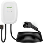 Emporia Classic Level 2 40A EV Charger with 24' Cable - J1772 - NEMA 14-50 Plug - White-Ul and energy star certified level 2 ev charger with a default charge rate of 40A, wifi internet connection required to adjust charge rate and supports integration with emporia vue smart home energy monitor to optimize charging during peak demand or when excess solar energy is available