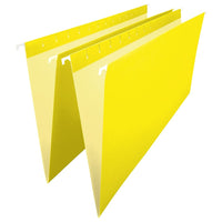 Staples Yellow Hanging File Folders - Legal Size - 25 Pack-Accommodates legal-sized documents