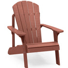 Backyard Lifestyles Adirondack Chair - Red-Will Not Crack, Chip, Rust, or Peel.