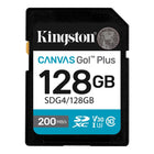 Kingston 128 GB SDXC Canvas Go Plus Gen4-Superior transfer speeds up to 200MB/s1