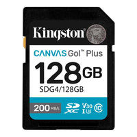 Kingston 128 GB SDXC Canvas Go Plus Gen4-Superior transfer speeds up to 200MB/s1