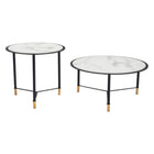 Zuo Davis Coffee Table - White/Black - Set of 2-3 year limited warranty