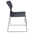 Flash Furniture HERCULES Series Navy Full Back Stack Chair with Grey Powder Coated Frame-661 lb. Weight Capacity