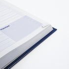 Blueline 2027 Daily Planner with Perfect Binding - 8" x 5" - Blue - Bilingual-Telephone and address section