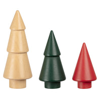 General Supply Goods + Co Decor Wood Trees - 3 Pack-Set of 3 decorative wood trees in assorted shapes and colours