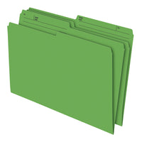 Staples Green File Folders - Legal Size - 100 Pack-Use to colour-code your files for better organization and efficient access to information