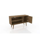 Manhattan Comfort Liberty 42.52" TV Stand, Rustic Brown/3D Brown (212BMC97)-Recommended for a 32" -46" TV.