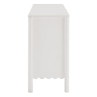 Modway Emmeline 66" 4-Door Scalloped Sideboard Cabinet - White-Assembly Required