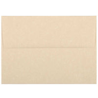 JAM Paper A6 Parchment Invitation Envelopes - 4.75" x 6.5" - Brown Recycled - 50 Pack -Colour: Brown, Envelopes feature a marbled parchment finish for an elegant touch