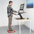 Mount-It! Anti-Fatigue Mat - 18" x 22" - Red-Great for any sit-stand workstation, kitchen, workbench, or anywhere that involves long periods of standing