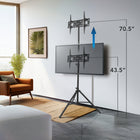 Mount-It! Heavy Duty Tripod TV Stand for 32 - 70" Screens - Black-7