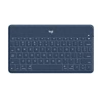 Logitech Keys-To-Go Bluetooth Keyboard for iPhone, iPad, and Apple TV - Blue-Keys-To-Go is a super-slim, super-light keyboard that you can keep with you through the day whether you re working or learning from the backyard or back at the office