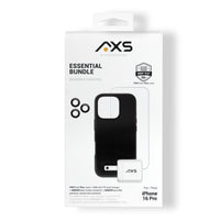 AXS Essential Bundle - PROTech Plus Case Screen Protectors and 20w Charger for iPhone 16 Pro - Black-PROTech Plus - Drop resistant up to 10 feet