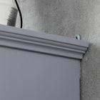 HOMCOM Bathroom Wall Cabinet with Adjustable Shelf and 2 Doors for Hallway, Living Room - Gray-Adjustable shelf in the cabinet for various sized items