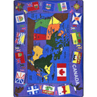 Joy Carpets Flags of Canada Area Rug - 7'8" x 10'9" - Multicolour-StainSmart lifetime soil and stain protection cleans easily using only soap and water