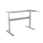 TygerClaw Cranked Sit-Stand Desk Frame (TYDS14012)-Crank allows for effortless adjustment from sitting to standing