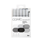 Copic Sketch Multiliner Dual Tipped Ink Markers - Sketching Grays - Set of 5-Color Consistency and Quality