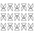 JAM Paper Colourful Butterfly Clips - Black - 15 Pack-Quantity: 15 Clips per Box