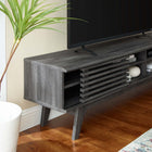 Modway Render 70" Entertainment Center TV Stand - Charcoal-Four Media Storage Cubbies
