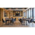 Zuo Keppel Swivel Dining Chair - Black - Set of 2-Dimensions: 23.6" L x 19.7" W x 35.4" H