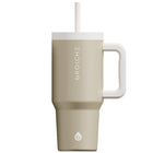 GROSCHE Aspen Insulated Water Tumbler with Handle - 32 oz. - Sand Beige-32oz capacity
