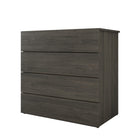Nexera James 4-Drawer Dresser Chest - Bark Grey-4 convenient storage drawers for your clothes and personal belongings