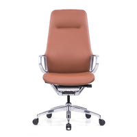 Nexten Pro Full Height Back Office Chair - Brown-Premium genuine leather office Chair