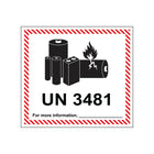 SPC Lithium Battery Handling Printed Label - 4.5" x 5" - 500 Pack-UN and IATA Compliancy for small packages that require lithium battery warnings