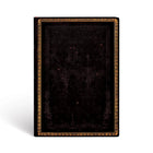Paperblanks Old Leather Collection Midi Lined Softcover Flexi Journal - Black Moroccan-176 pages, 21 lines per page