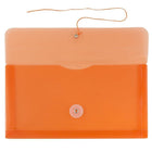 JAM Paper #10 Plastic Envelopes with Button and String Tie Closure, 5.25 x 10, Orange Poly, 108 Pack (921B1ORB)-Colour: orange