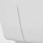 HOMCOM Adjustable Bar Stools with Footrest and Back - White - 2 Pack-The footrest prevents your legs from dangling

