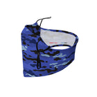 Oliver's Labels 2-Ply Non-Medical Kids Scarf Face Mask - Blue Camo-Soft adjustable ear loops to fit any size face.